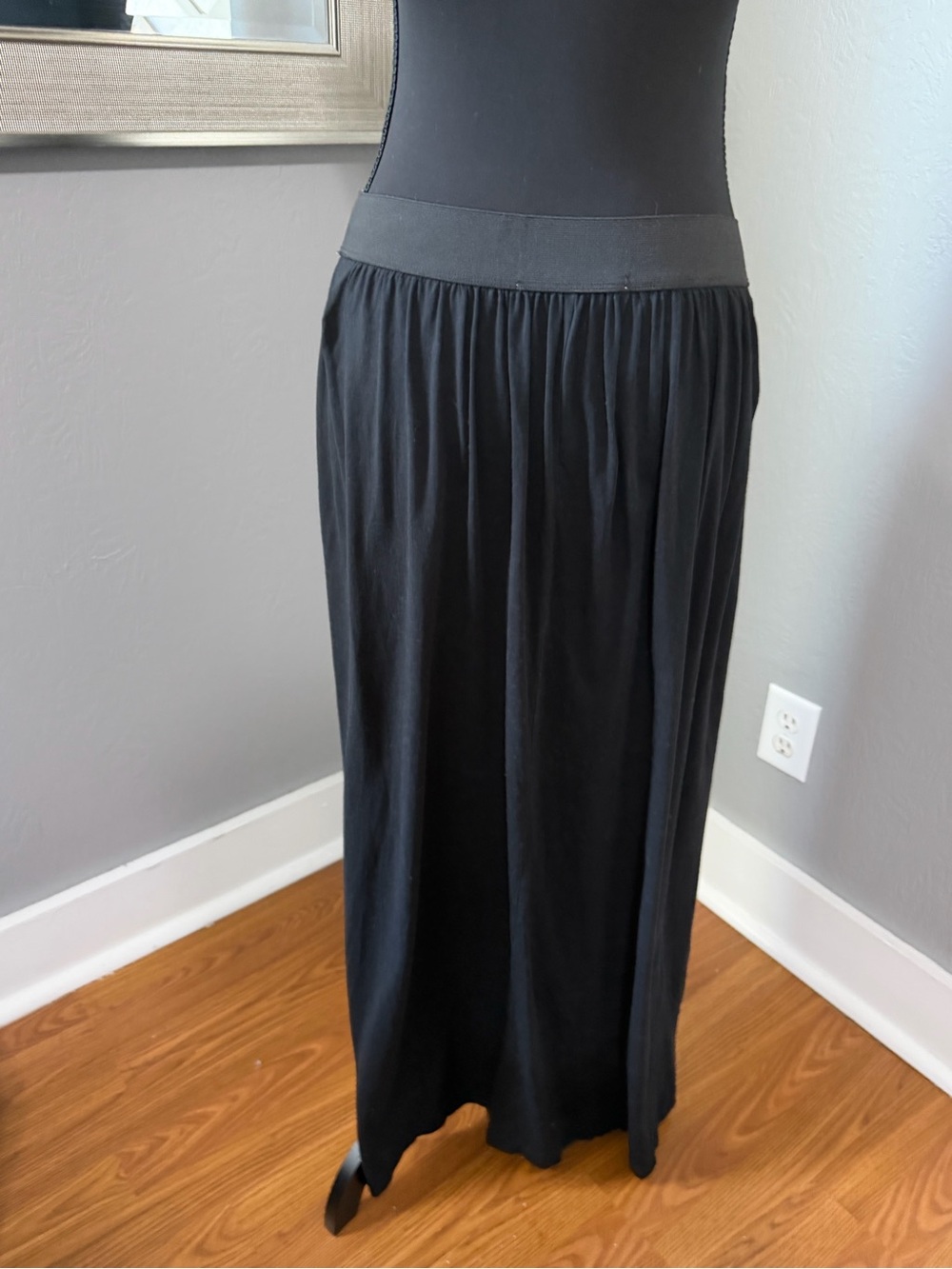 Peruvian Connection Pima Cotton Jersey Minimalist Capsule Boho Skirt Medium - Picture 4 of 10